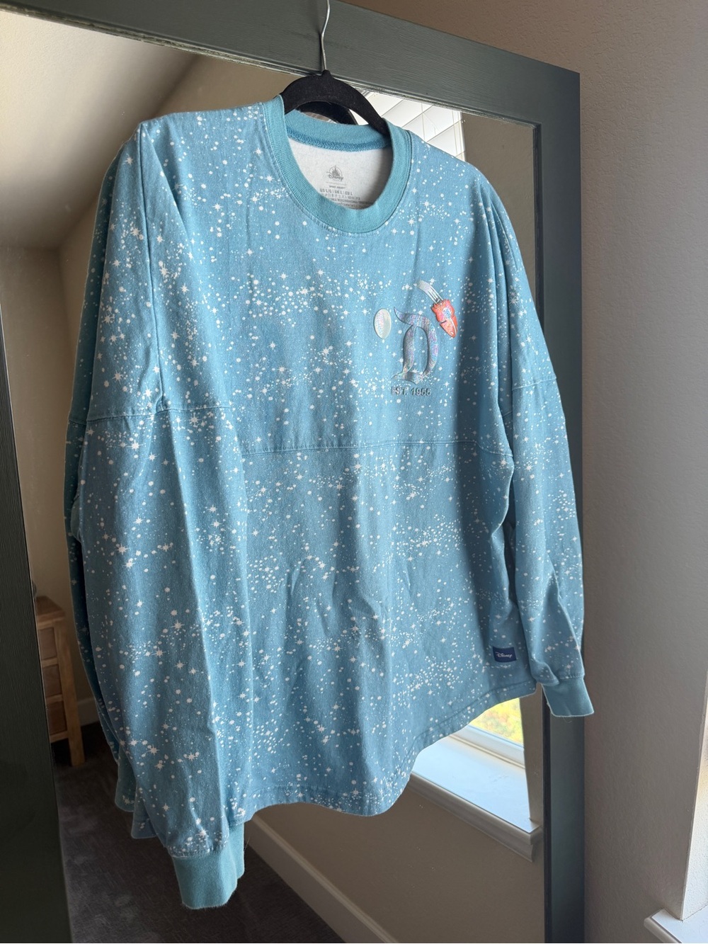 Disney Parks Tomorrowland Retro Spirit Jersey Galactic Star Print - Picture 2 of 6